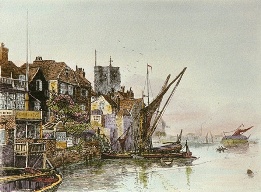 etching, View of Chelsea