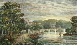 Richmond Bridge, etching