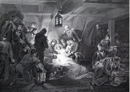 death of nelson old print