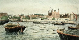 Tower of London after david cox