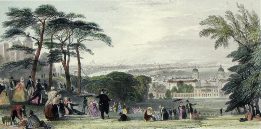 London, From Greenwich Park, engraving