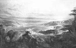 The Plains of Heaven, john martin, large sepia print