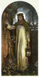 Light of the World, holman hunt, hand coloured