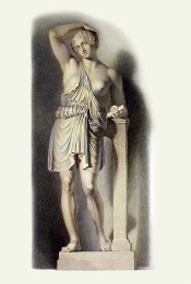 statue of classical female figure