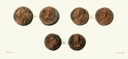 print of greek coins