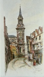 All Saints Church, Oxford, etching