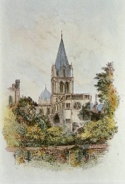 Christ Church Cathedral, Oxford, etching