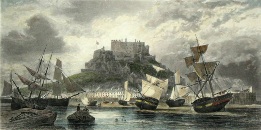 print of Mount Orgueil Castle, Jersey