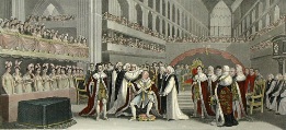 print of the Coronation of King George IV