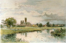 large print of Canterbury, from The Stour