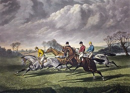 english steeplechase print