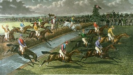 Water Jump, steeplechasing print