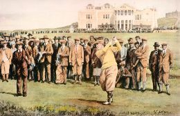 golfing print, bby Jones, St.Andrews