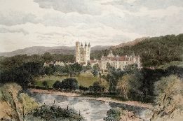 decorative print of balmoral castle