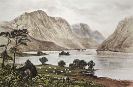 scottish loch print