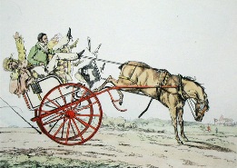 horse and trap caricature