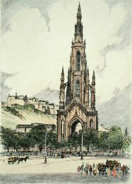 decorative picture of Edinburgh (Scott Memorial)